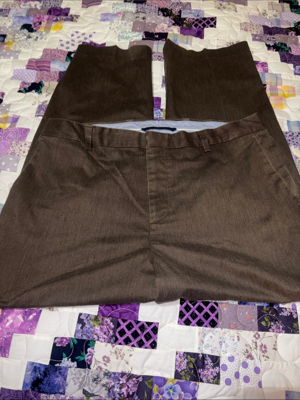 Kirkland Signature Brown Men's Dress Pants - Straight Leg